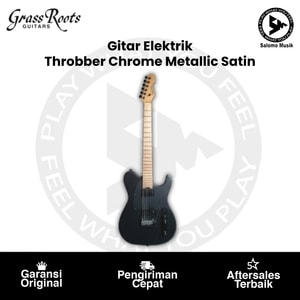 Gitar Elektrik Grass Roots GR-G-Throbber-WK/M by ESP Chrome Metallic Satin