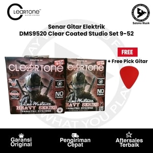 Senar Gitar Elektrik Cleartone DMS9520 Clear Coated Studio Set 9-52