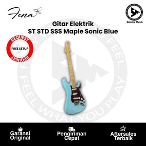 Gitar Elektrik Fena ST STD SSS Maple Sonic Blue