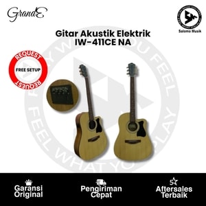 Gitar Akustik Elektrik GRANDE IW-411CE NA + Free Setting