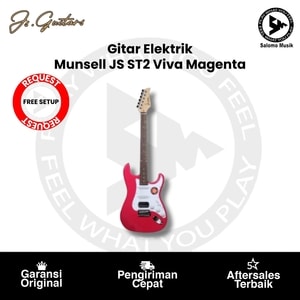 Gitar Elektrik JS Guitar Munsell JS ST2 Viva Magenta + Free Setting + Free Setting