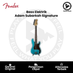 Bass Elektrik Fender Japan Adam Subarkah Signature Rosewood FB Taos Turquoise
