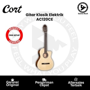 Gitar Klasik Elektrik Cort AC120CE Open Pore Original