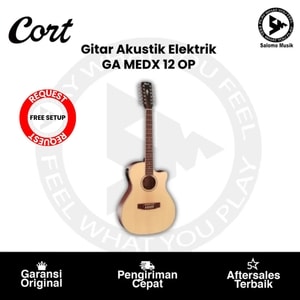 Gitar Akustik Elektrik Cort GA MEDX 12 Open Pore Original
