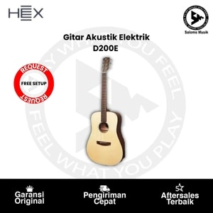 Gitar Akustik Elektrik Hex D200E