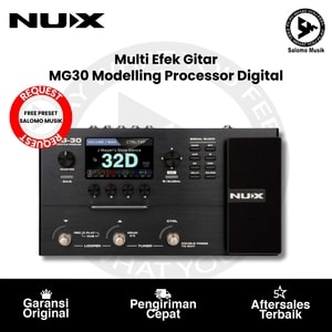 Pedal Multi Efek Gitar NUX MG30 Modelling Processor Digital Original
