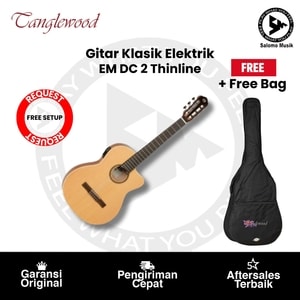 Gitar Klasik Elektrik Tanglewood EM DC 2 Thinline + Free Bag + Free Request Set Up