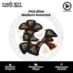 Pick Gitar Ernie Ball Medium Assorted Colors Original (Satuan)