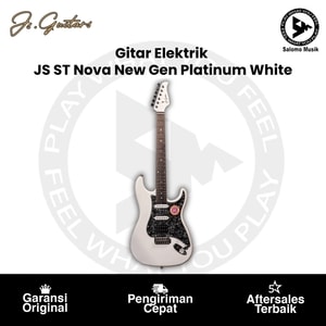 Gitar Elektrik Js Guitar Js ST Nova New Gen Platinum White