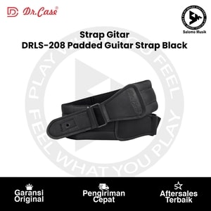 Strap Gitar Dr. Case DRLS-208 Padded Guitar Strap Black