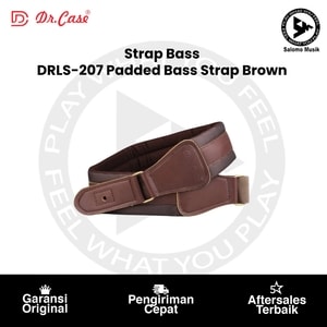 Strap Bass Dr. Case DRLS-207 Padded Bass Strap Brown