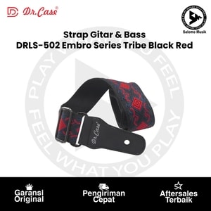 Strap Gitar & Bass Dr. Case DRLS-502 Embro Series Tribe Black Red