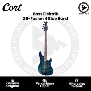 Bass Elektrik Cort GB-Fusion 4 BB Blue Burst Original