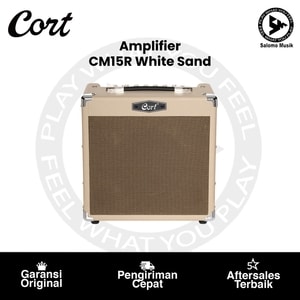 Amply Gitar Cort CM15R White Sand