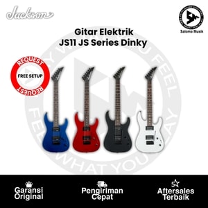 Gitar Elektrik Jackson JS11 JS Series Dinky Amaranth FB Varian Warna Original