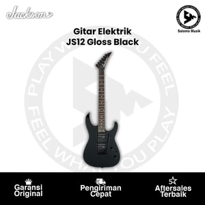 Gitar Elektrik Jackson JS12 JS Series Dinky Gloss Black