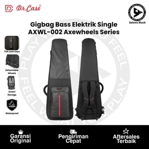 Gigbag Bass Elektrik Single Dr. Case AXWL-002 Axewheel Series