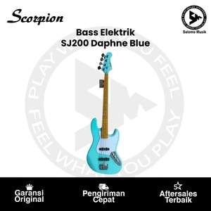 Bass Elektrik Scorpion SJ200 Deluxe Series Daphne Blue