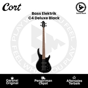 Bass Elektrik Cort C4 Deluxe Artisan Series Black