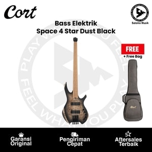 Bass Elektrik Cort Space 4 SDB Artisan Series Star Dust Black + Free Bag