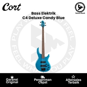 Bass Elektrik Cort C4 Deluxe Artisan Series Candy Blue