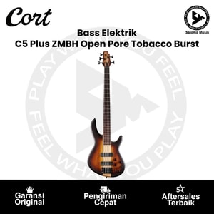 Bass Elektrik Cort C5 Plus Artisan Series ZBMH OTAB Open Pore Tobacco Burst