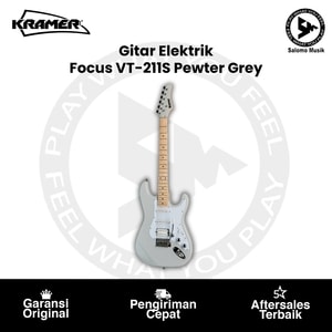 Gitar Elektrik Kramer Focus VT211S KF21PGCT1 Pewter Grey