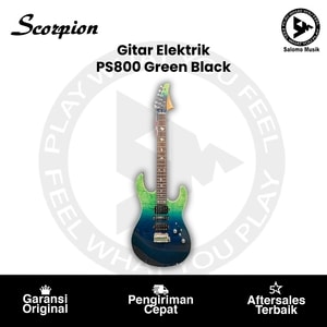 Gitar Elektrik Scorpion PS-800 PS Nova Series Green Black