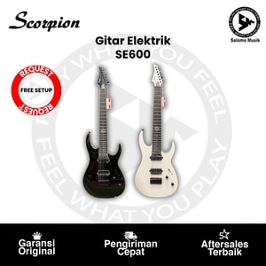 Gitar Elektrik Scorpion SE-600 Deluxe Series Varian Warna Original