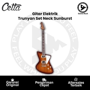 Gitar Elektrik Cetta Trunyan Set Neck Series Sunburst