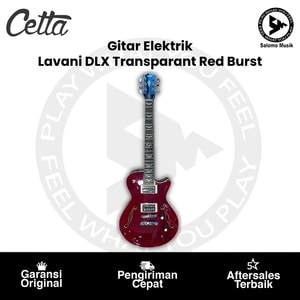 Gitar Elektrik Cetta Lavani DLX Transparant Red Burst