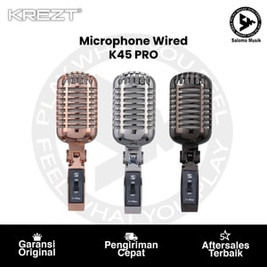 Microphone Wired KREZT K45 PRO Varian Warna Original