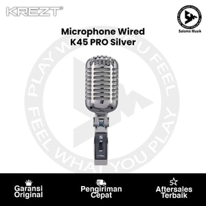 Microphone Wired KREZT K45 PRO Silver
