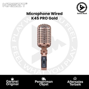 Microphone Wired KREZT K45 PRO Gold