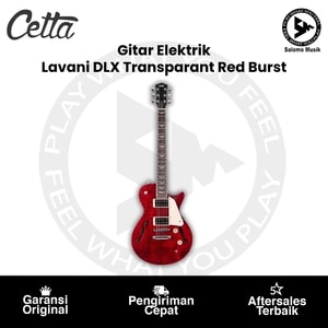 Gitar Elektrik Cetta Lavani DLX Transparant Red Burst