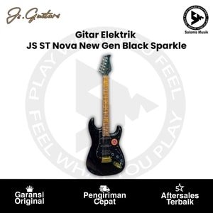 Gitar Elektrik Js Guitar Js ST Nova New Gen Gold Hardware Black Sparkle