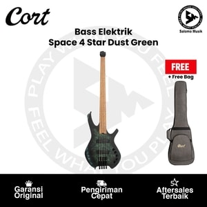 Bass Elektrik Cort Space 4 SDG Artisan Series Star Dust Green + Free Bag