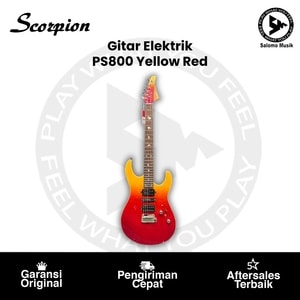 Gitar Elektrik Scorpion PS-800 PS Nova Series Yellow Red