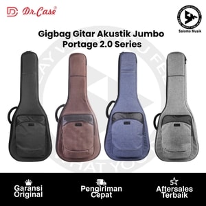 Gigbag Gitar Akustik Jumbo Dr. Case Portage 2.0 Series Varian Warna Original