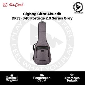 Gigbag Gitar Akustik Dr. Case DRLS-340 Portage 2.0 Grey