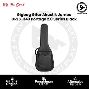 Gigbag Gitar Akustik Jumbo Dr. Case DRLS-343 Portage 2.0 Series Black