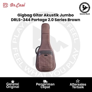 Gigbag Gitar Akustik Jumbo Dr. Case DRLS-344 Portage 2.0 Series Brown
