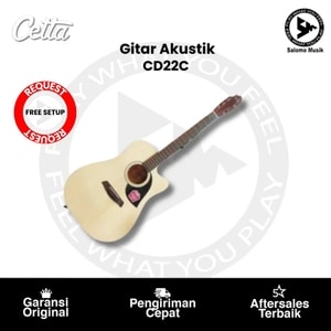 Gitar Akustik Cetta CD22C Cutaway Series Original