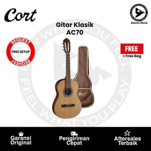 Gitar Klasik Cort AC70 OP 3/4 Original + Free Bag