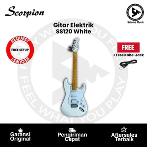 Gitar Elektrik Scorpion SS120 Strat Style HSS WH