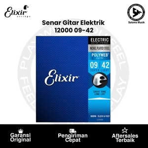 Senar Gitar Elektrik Elixir 12000 Super Light 09-42 Original
