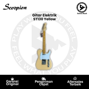 Gitar Elektrik Scorpion Tele Style ST130 Yellow