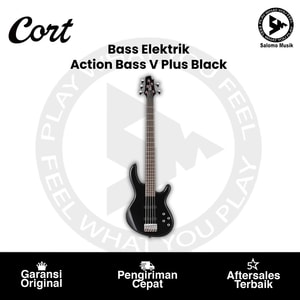 Bass Elektrik Cort Action Bass V Plus Black