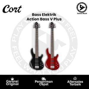 Bass Elektrik Cort Action Bass V Plus Varian Warna Original