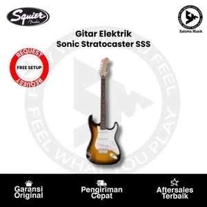 Gitar Elektrik Squier Sonic Stratocaster SSS Varian Warna Original